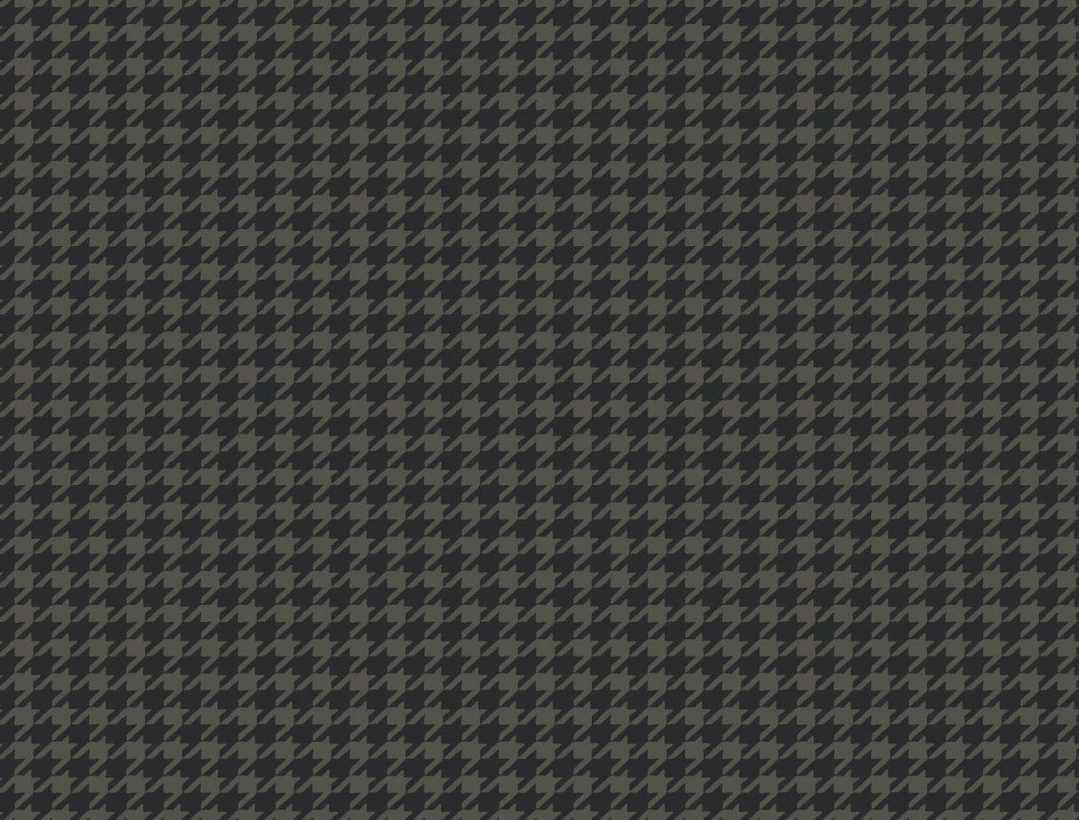 Ronald Redding 4211-83561 Watson Black Houndstooth Wallpaper