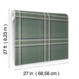 Ronald Redding 4211-83563 Country Club Plaid Green Faux Line