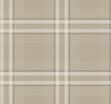 Ronald Redding 4211-83564 Country Club Plaid Taupe Faux Line