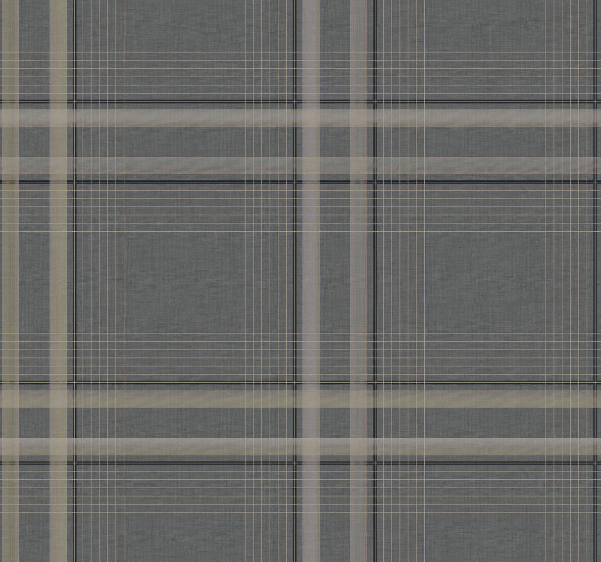 Ronald Redding 4211-83565 Country Club Plaid Charcoal Faux L