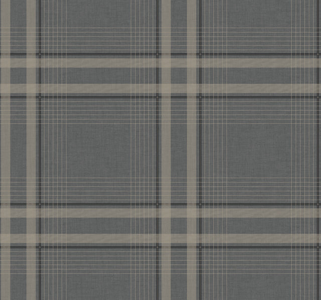Ronald Redding 4211-83565 Country Club Plaid Charcoal Faux L