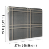 Ronald Redding 4211-83565 Country Club Plaid Charcoal Faux L