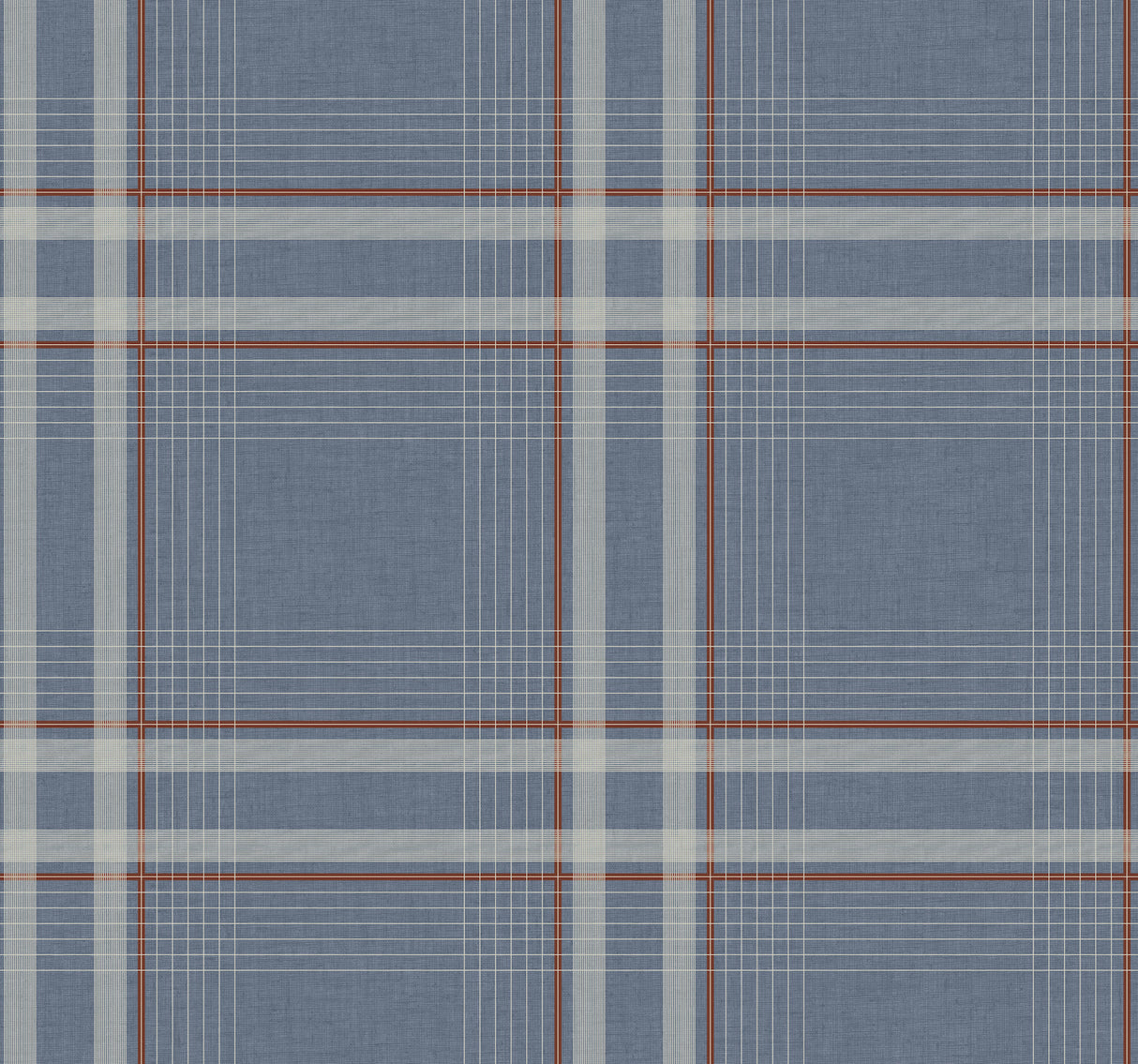 Ronald Redding 4211-83567 Country Club Plaid Denim Faux Line