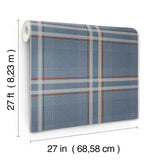 Ronald Redding 4211-83567 Country Club Plaid Denim Faux Line