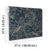 Ronald Redding 4211-83569 Regal Ridge Dark Blue Trailing Tre