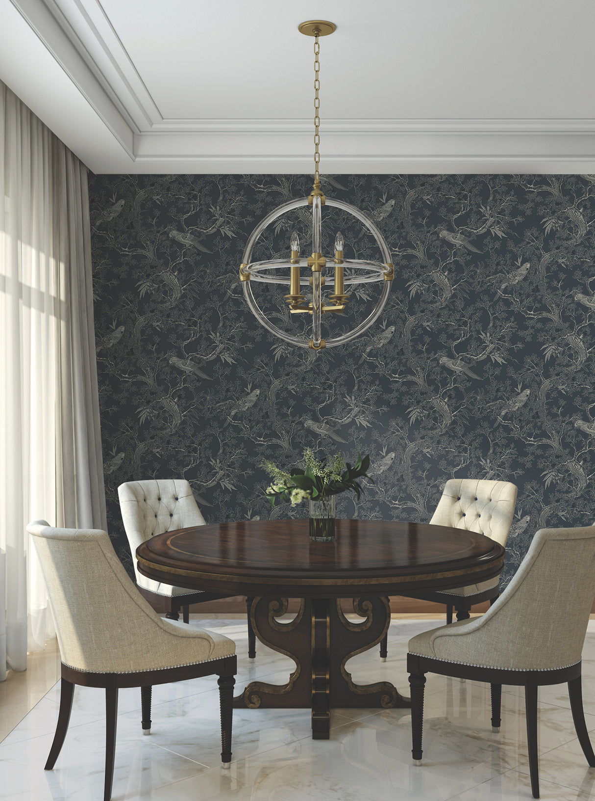 Ronald Redding 4211-83569 Regal Ridge Dark Blue Trailing Tre
