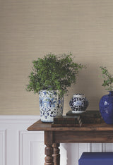 Ronald Redding 4211-83572 Warwick Beige Loomed Wallpaper