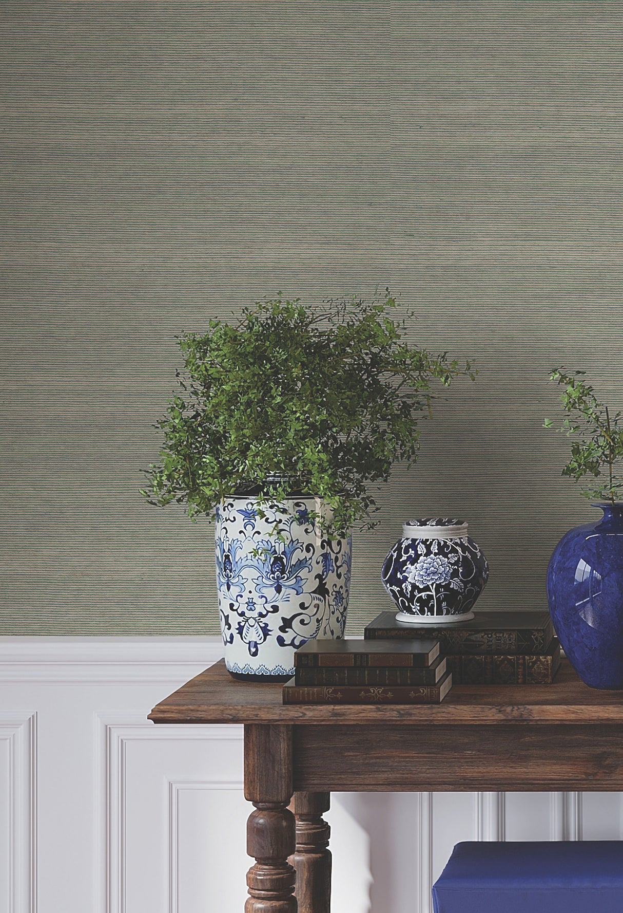 Ronald Redding 4211-83574 Warwick Moss Loomed Wallpaper