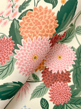 Rifle Paper Co. 4212-84360 Dahlia Linen & Blush Wallpaper