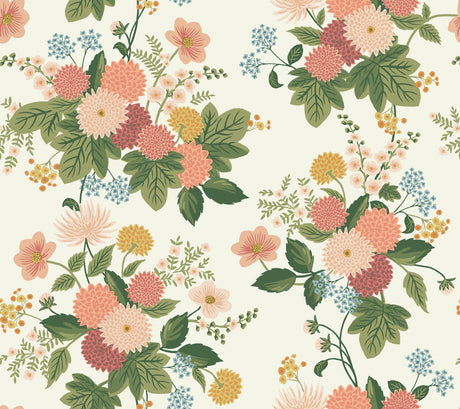 Rifle Paper Co. 4212-84361 Dahlia Cream Wallpaper