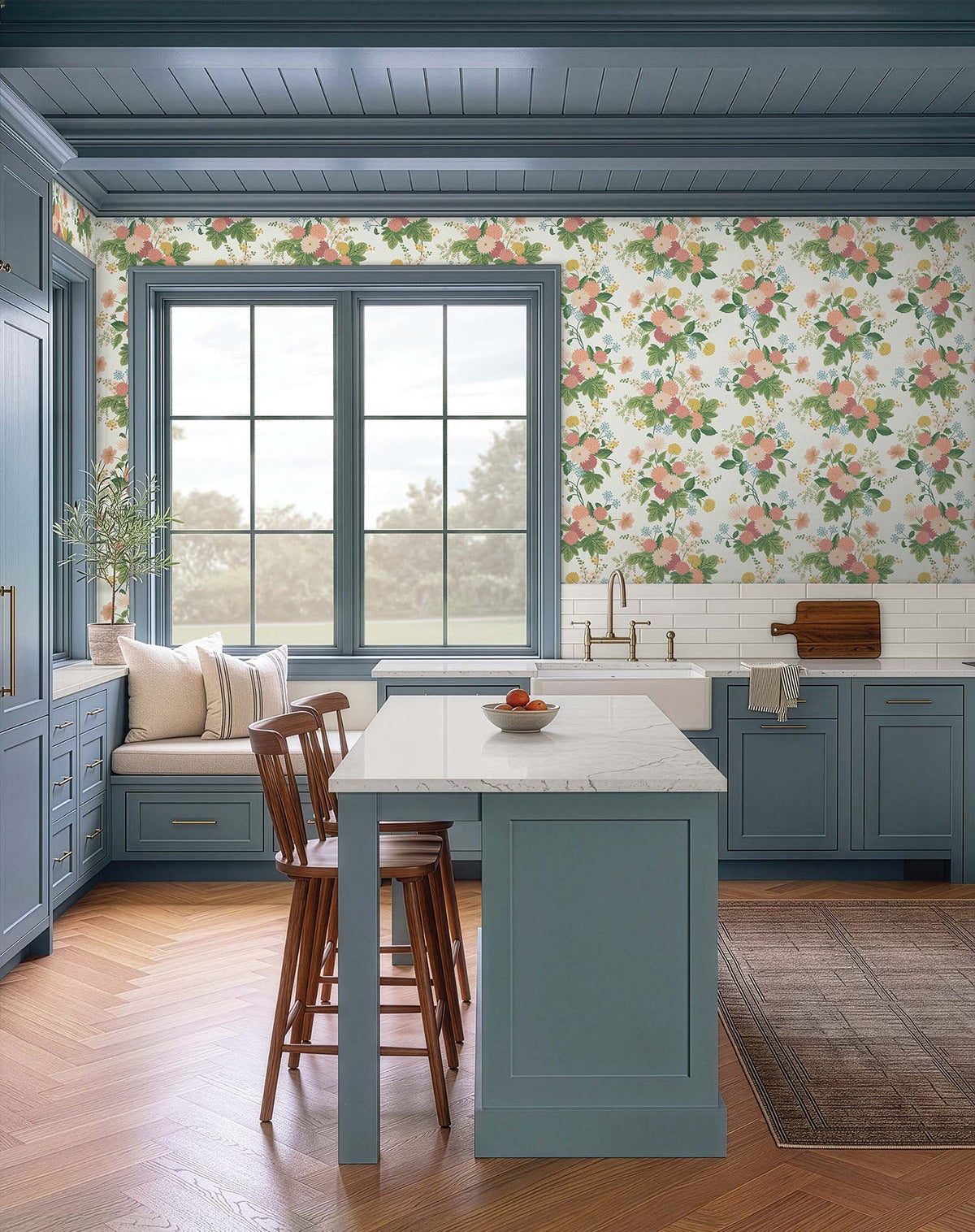 Rifle Paper Co. 4212-84361 Dahlia Cream Wallpaper
