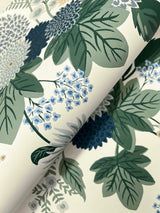 Rifle Paper Co. 4212-84362 Dahlia Linen & Blue Wallpaper