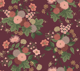 Rifle Paper Co. 4212-84363 Dahlia Burgundy Wallpaper
