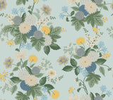 Rifle Paper Co. 4212-84365 Dahlia Blue Wallpaper