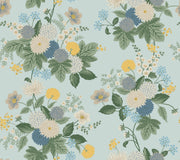 Rifle Paper Co. 4212-84365 Dahlia Blue Wallpaper