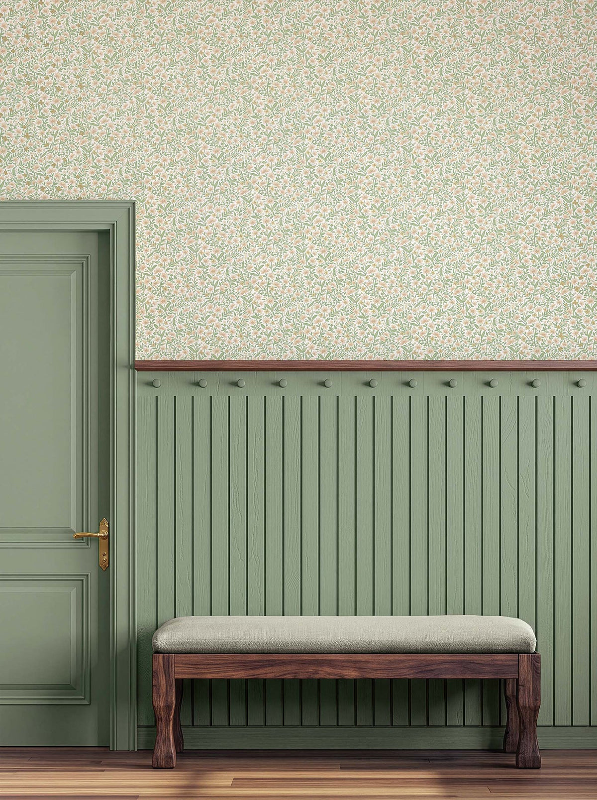 Rifle Paper Co. 4212-84368 Sylvie Blush Wallpaper