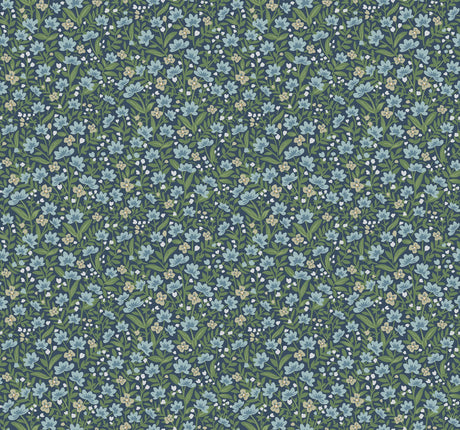 Rifle Paper Co. 4212-84369 Sylvie Navy Wallpaper