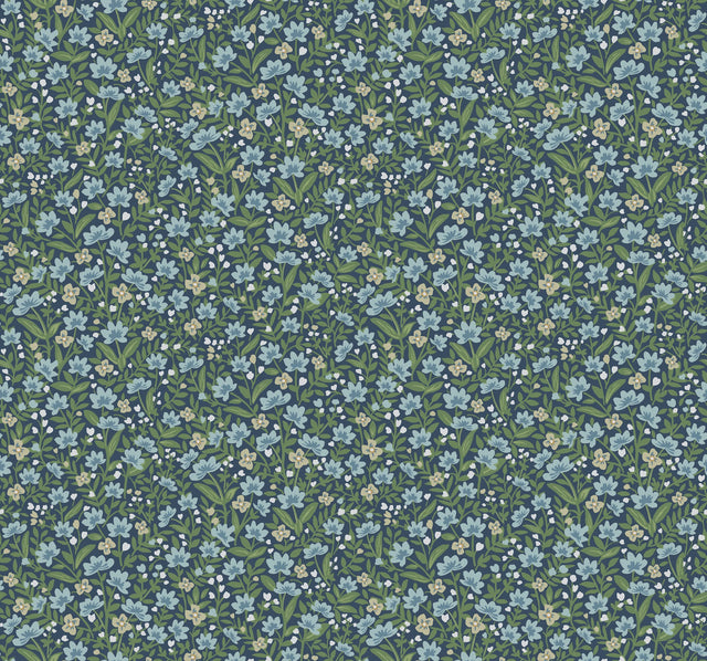 Rifle Paper Co. 4212-84369 Sylvie Navy Wallpaper