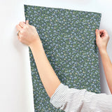 Rifle Paper Co. 4212-84369 Sylvie Navy Wallpaper