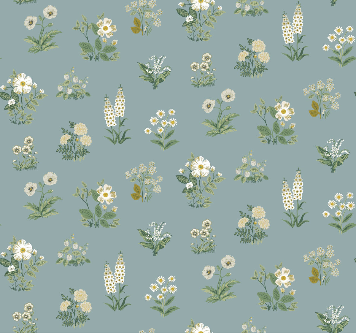Rifle Paper Co. 4212-84373 Botanical Slate Wallpaper