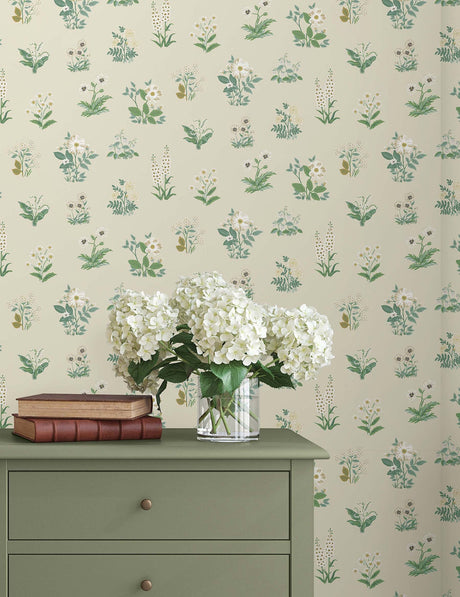 Rifle Paper Co. 4212-84374 Botanical Cream Wallpaper