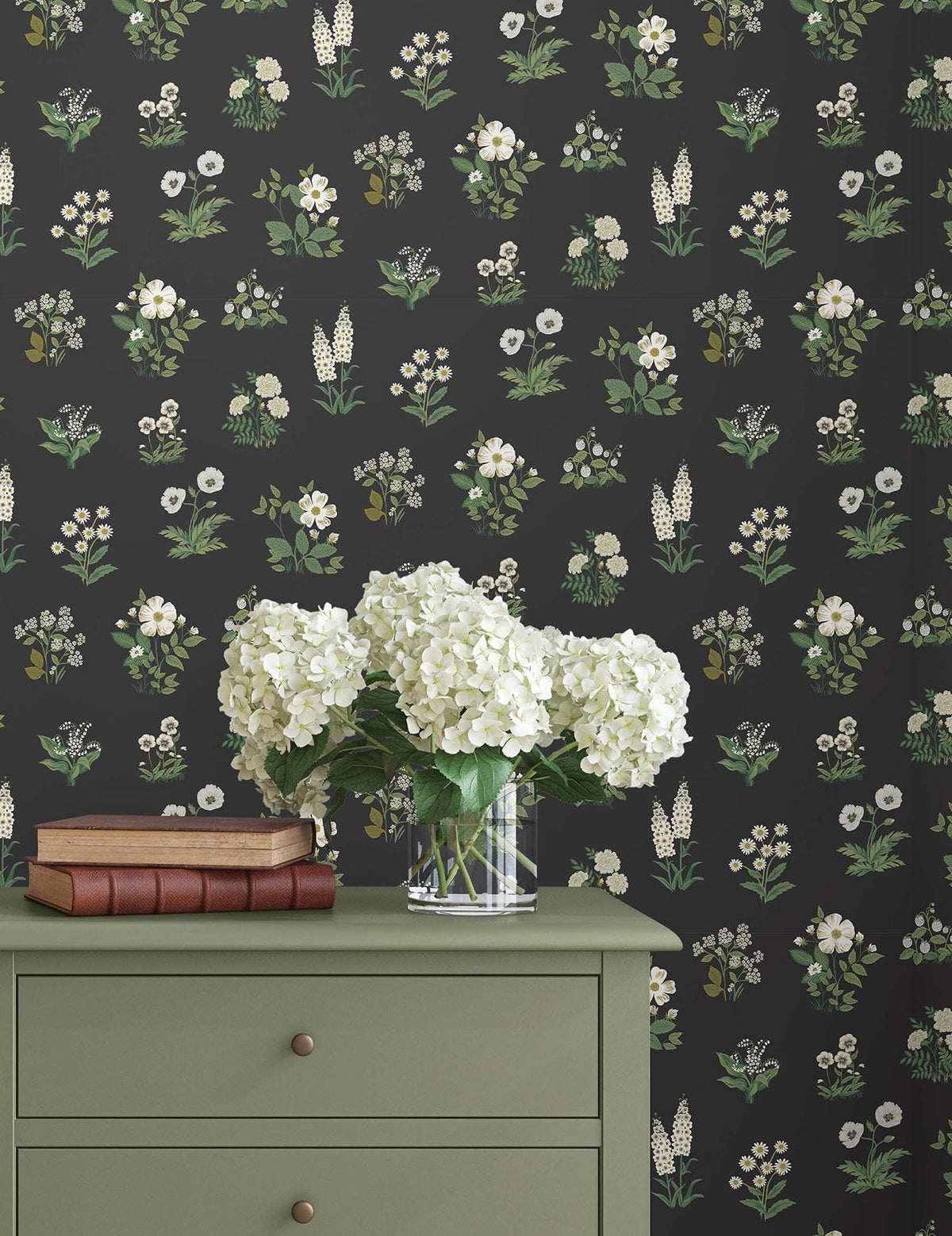 Rifle Paper Co. 4212-84375 Botanical Black Wallpaper
