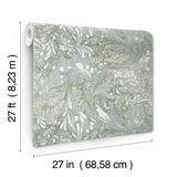 Rifle Paper Co. 4212-84377 Florence Blue Wallpaper