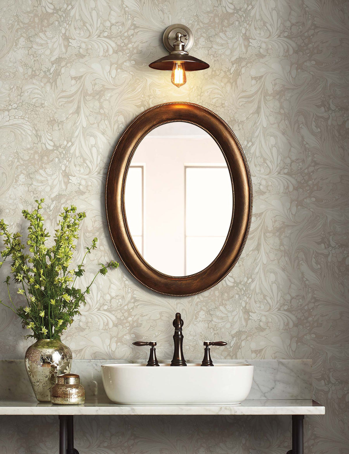 Rifle Paper Co. 4212-84378 Florence Linen Wallpaper