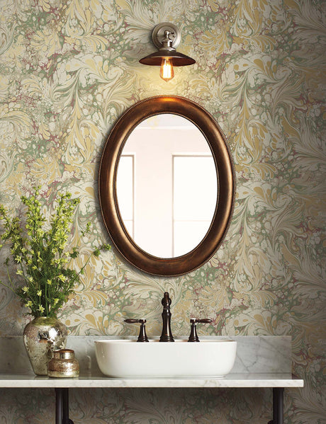 Rifle Paper Co. 4212-84379 Florence Gold Wallpaper