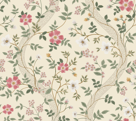 Rifle Paper Co. 4212-84381 Waverly Linen Wallpaper