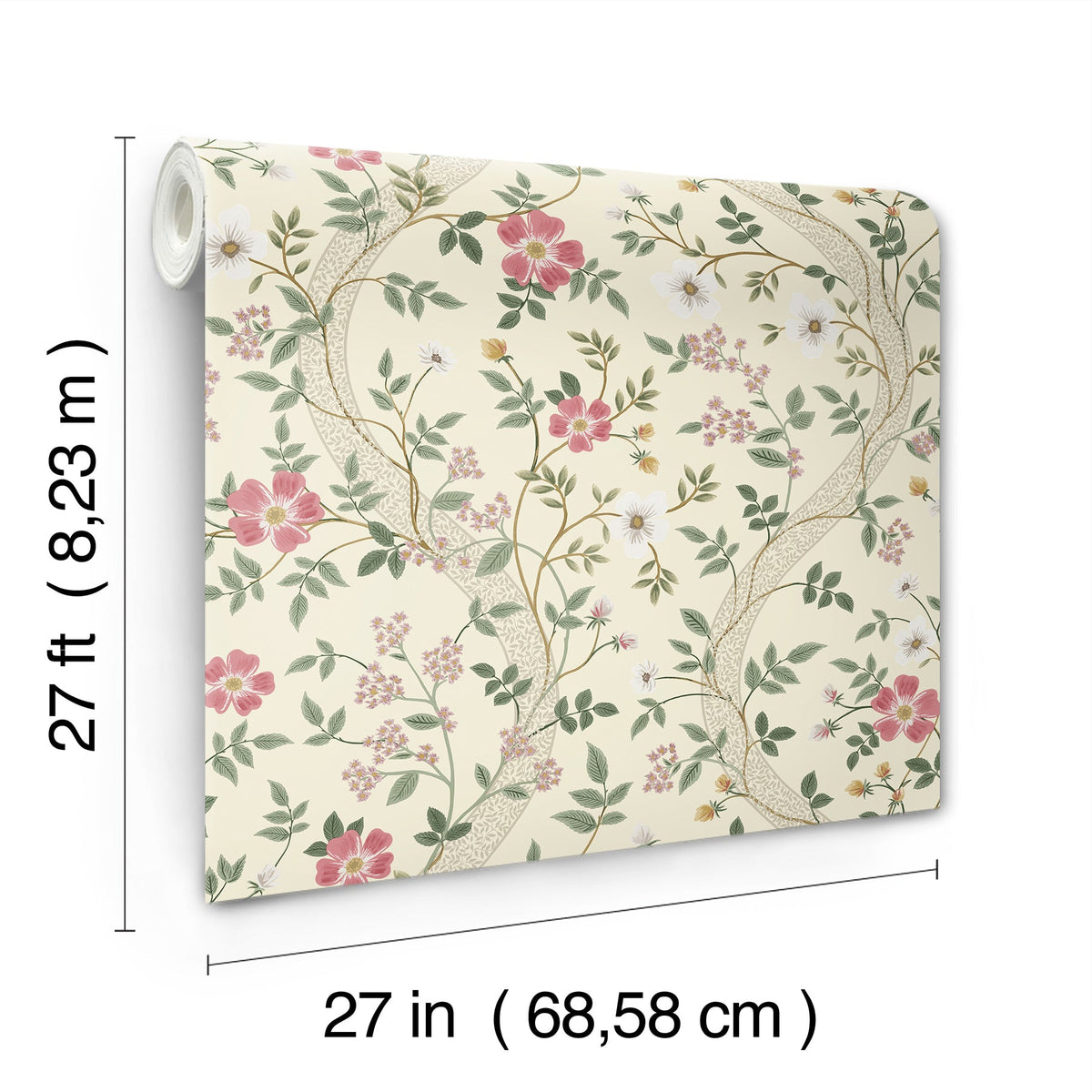 Rifle Paper Co. 4212-84381 Waverly Linen Wallpaper