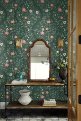 Rifle Paper Co. 4212-84382 Waverly Emerald Wallpaper