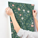Rifle Paper Co. 4212-84382 Waverly Emerald Wallpaper