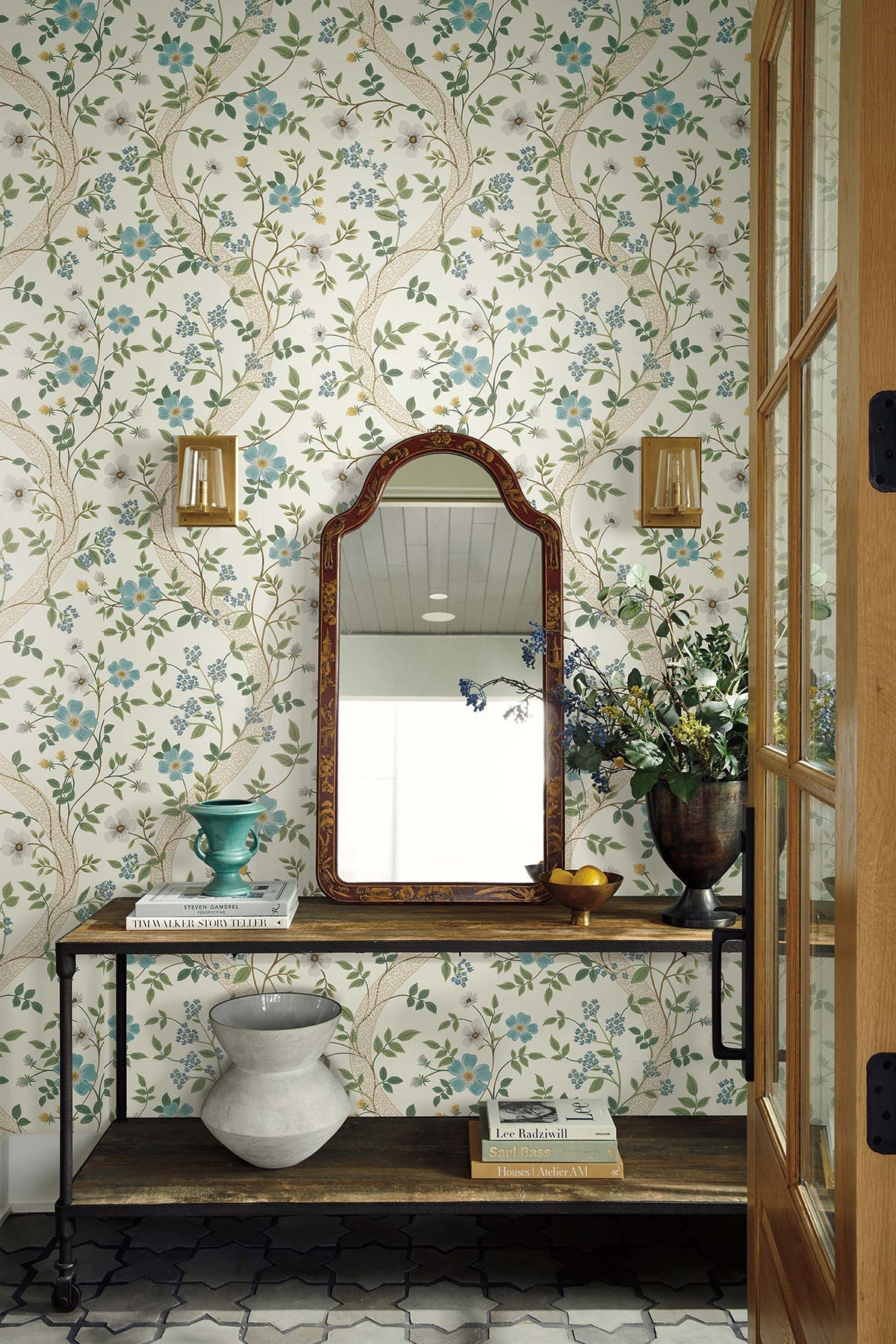 Rifle Paper Co. 4212-84383 Waverly White Wallpaper