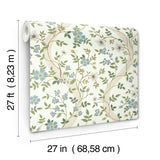 Rifle Paper Co. 4212-84383 Waverly White Wallpaper