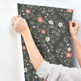 Rifle Paper Co. 4212-84385 Waverly Charcoal Wallpaper