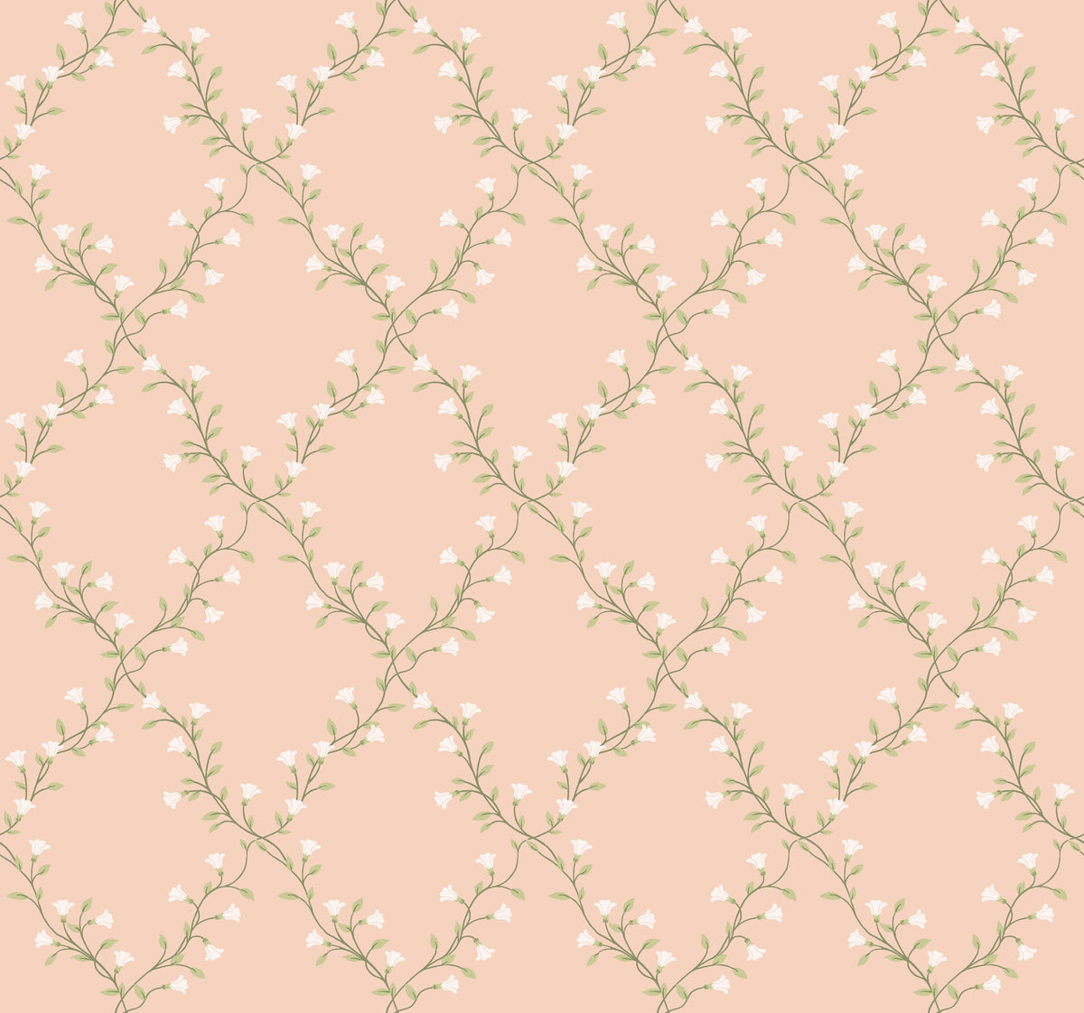 Rifle Paper Co. 4212-84386 Bellflower Rose Wallpaper