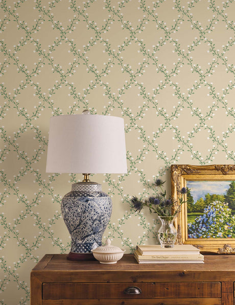 Rifle Paper Co. 4212-84387 Bellflower Linen Wallpaper