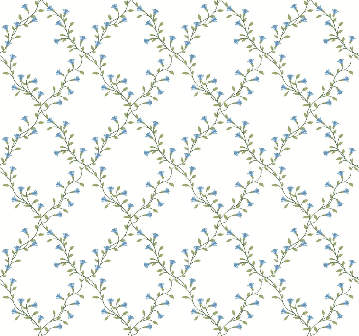 Rifle Paper Co. 4212-84389 Bellflower White Wallpaper