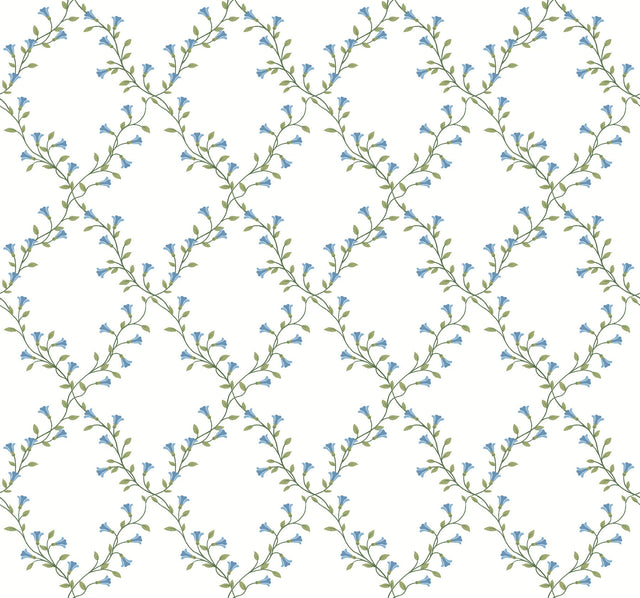 Rifle Paper Co. 4212-84389 Bellflower White Wallpaper