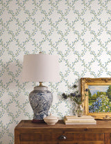 Rifle Paper Co. 4212-84389 Bellflower White Wallpaper