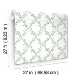 Rifle Paper Co. 4212-84389 Bellflower White Wallpaper