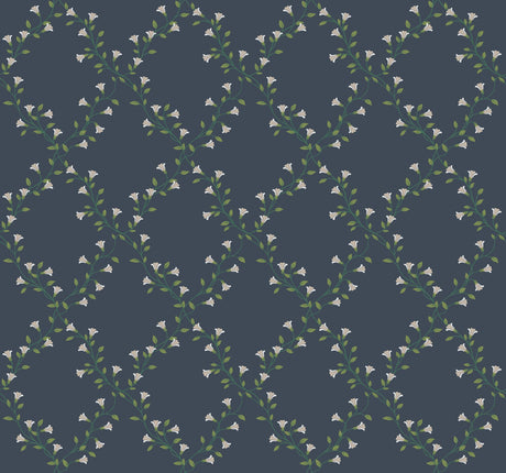 Rifle Paper Co. 4212-84390 Bellflower Navy Wallpaper
