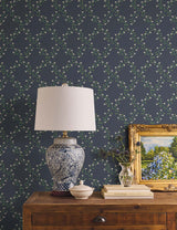 Rifle Paper Co. 4212-84390 Bellflower Navy Wallpaper
