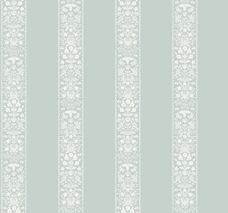 Rifle Paper Co. 4212-84391 Estee Stripe Slate Wallpaper
