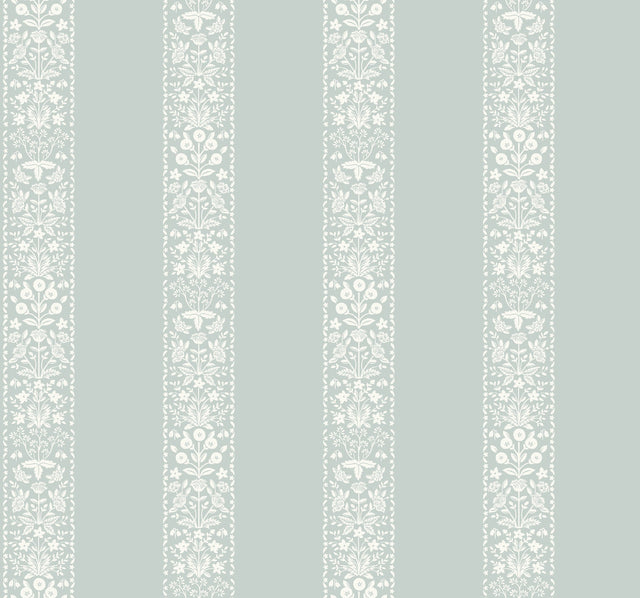 Rifle Paper Co. 4212-84391 Estee Stripe Slate Wallpaper