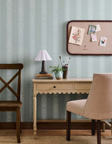 Rifle Paper Co. 4212-84391 Estee Stripe Slate Wallpaper