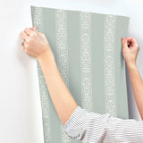 Rifle Paper Co. 4212-84391 Estee Stripe Slate Wallpaper