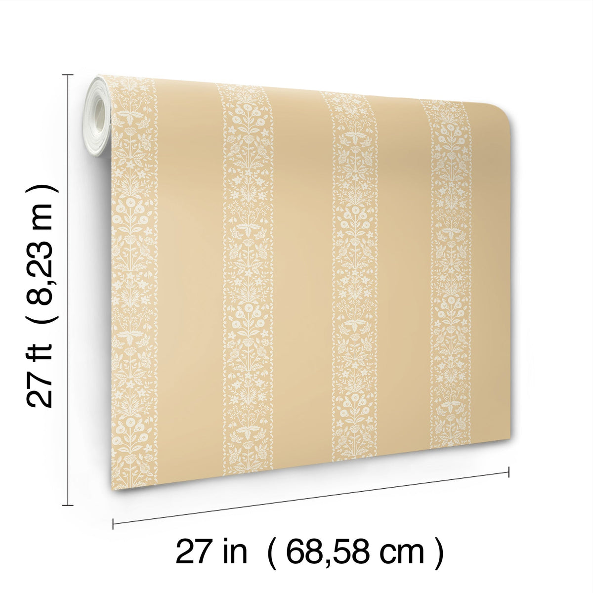 Rifle Paper Co. 4212-84392 Estee Stripe Gold Wallpaper