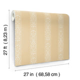 Rifle Paper Co. 4212-84392 Estee Stripe Gold Wallpaper